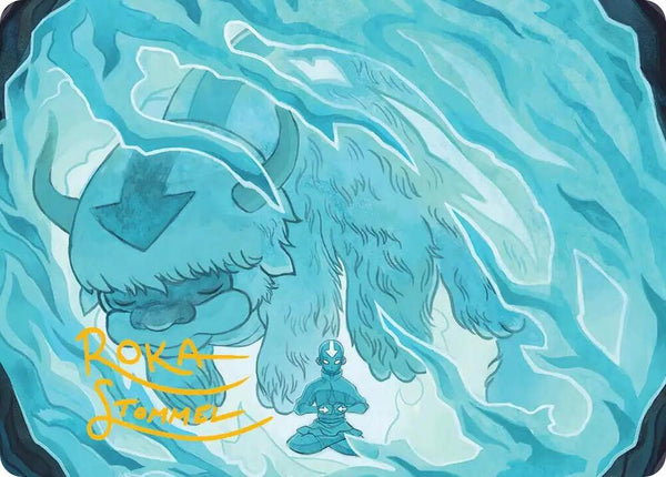 Aang's Iceberg 2 Art Card (Gold-Stamped Signature) - Magic: The Gathering