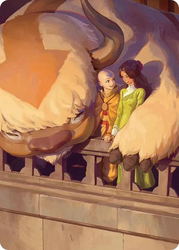 Aang and Katara Art Card - Magic: The Gathering