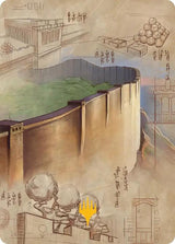 The Walls of Ba Sing Se Art Card (Gold-Stamped Planeswalker Symbol) - Magic: The Gathering