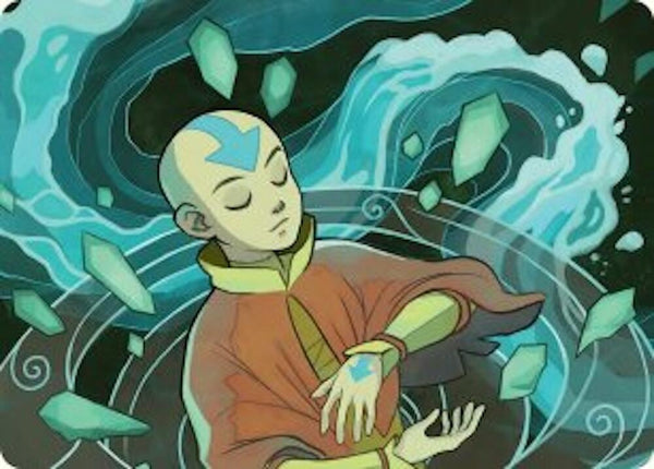 Aang, at the Crossroads Art Card - Magic: The Gathering