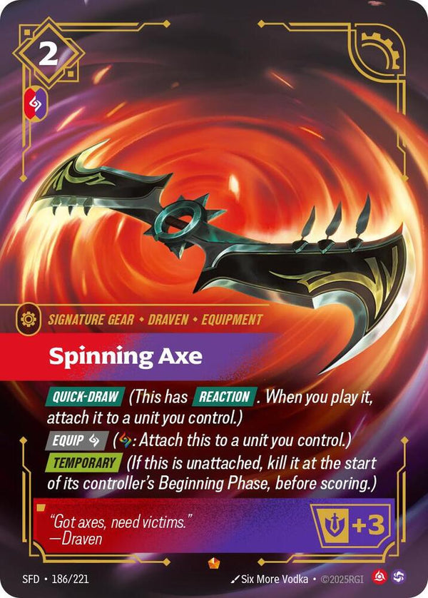 Spinning Axe (SFD 186/221) - Riftbound: League of Legends TCG