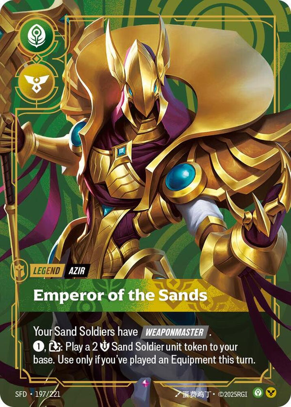 Azir - Emperor of the Sands - Riftbound: League of Legends TCG