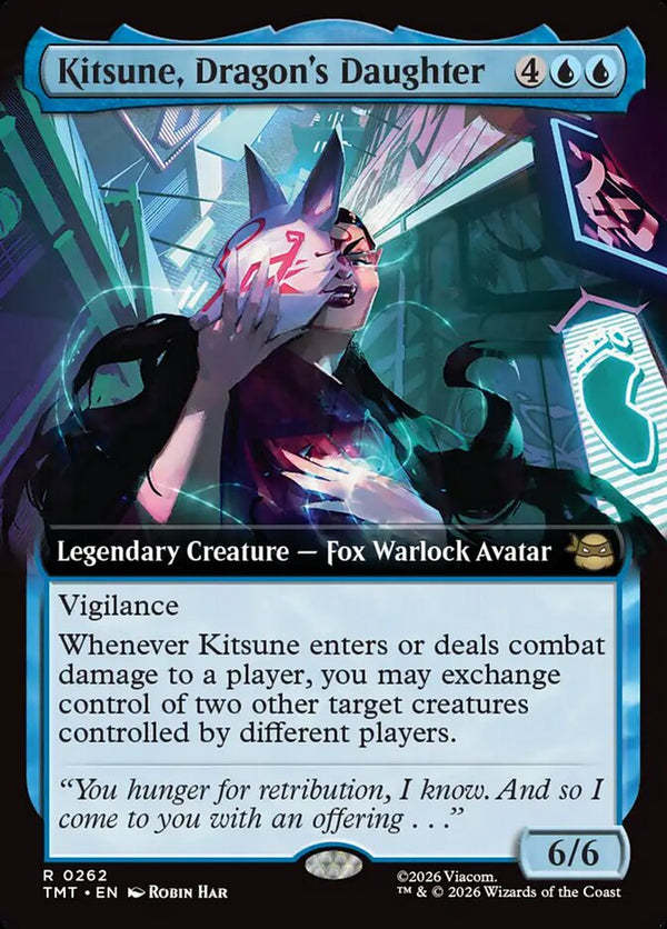 Kitsune, Dragon's Daughter (Extended Art) - Magic: The Gathering