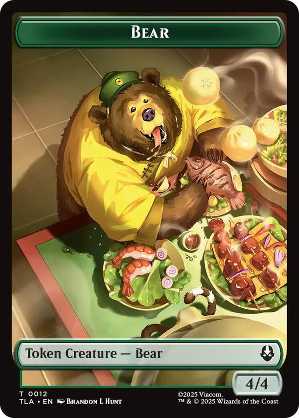 Bear // Food (0020) Double-Sided Token - Magic: The Gathering