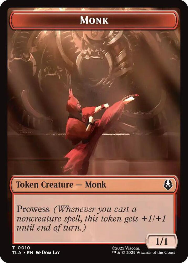 Monk // Food (0021) Double-Sided Token - Magic: The Gathering