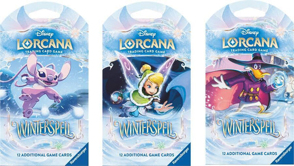 Disney Lorcana: Winterspell Sleeved Booster Pack Art Bundle [Set of 3] - Disney Lorcana
