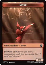 Monk // Clue (0017) Double-Sided Token - Magic: The Gathering