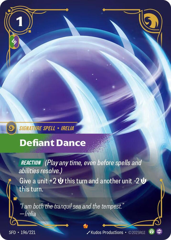 Defiant Dance (SFD 196/221) - Riftbound: League of Legends TCG