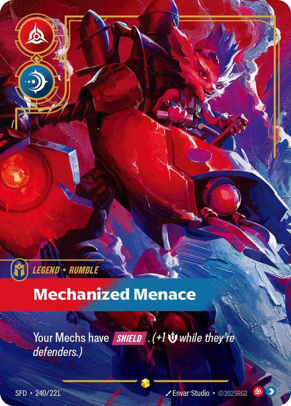 Rumble - Mechanized Menace (Overnumbered) - Riftbound: League of Legends TCG