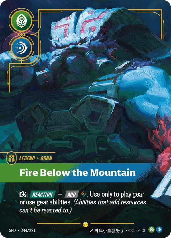 Ornn - Fire Below the Mountain (Overnumbered) - Riftbound: League of Legends TCG