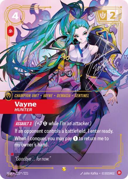 Vayne - Hunter (Signature) - Riftbound: League of Legends TCG