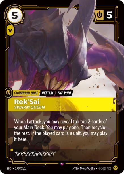 Rek'Sai, Swarm Queen - Riftbound: League of Legends TCG