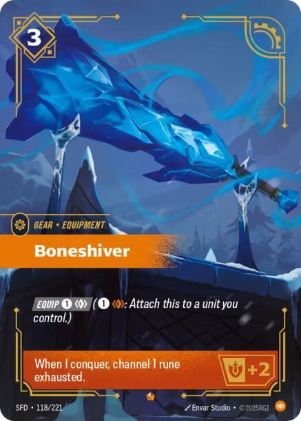 Boneshiver (SFD 118/221) - Riftbound: League of Legends TCG
