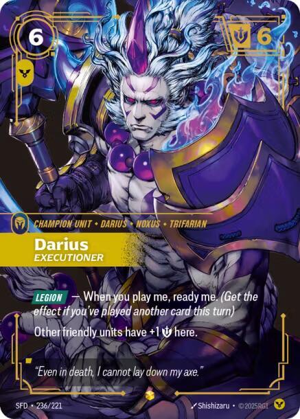 Darius - Executioner (Overnumbered) - Riftbound: League of Legends TCG