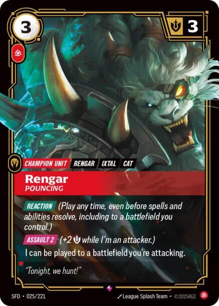 Rengar - Pouncing - Riftbound: League of Legends TCG
