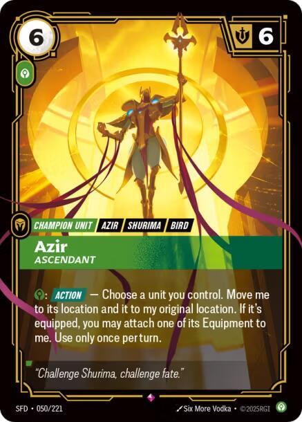 Azir - Ascendant - Riftbound: League of Legends TCG