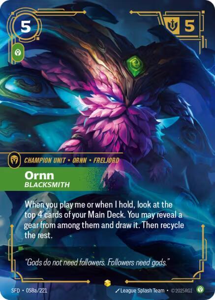 Ornn - Blacksmith (Alternate Art) - Riftbound: League of Legends TCG