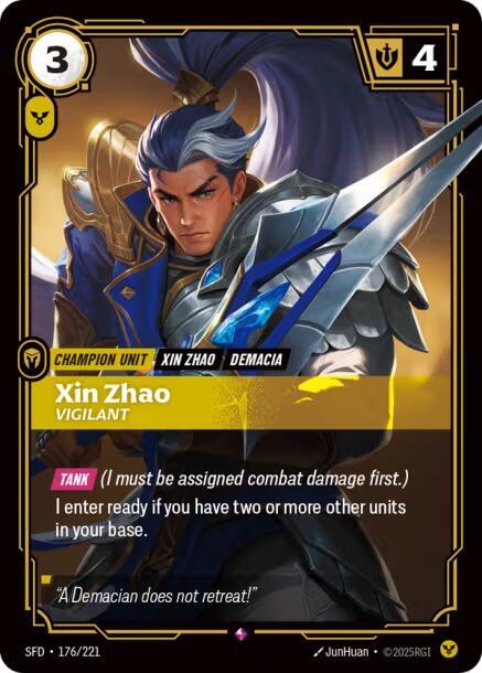 Xin Zhao - Vigilant - Riftbound: League of Legends TCG
