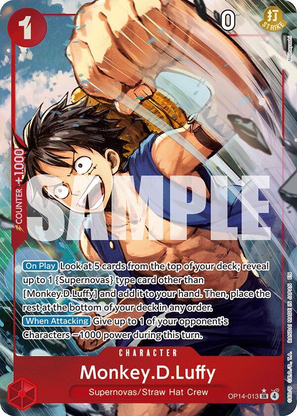 Monkey.D.Luffy - OP14-013 (Alternate Art) - One Piece Card Game