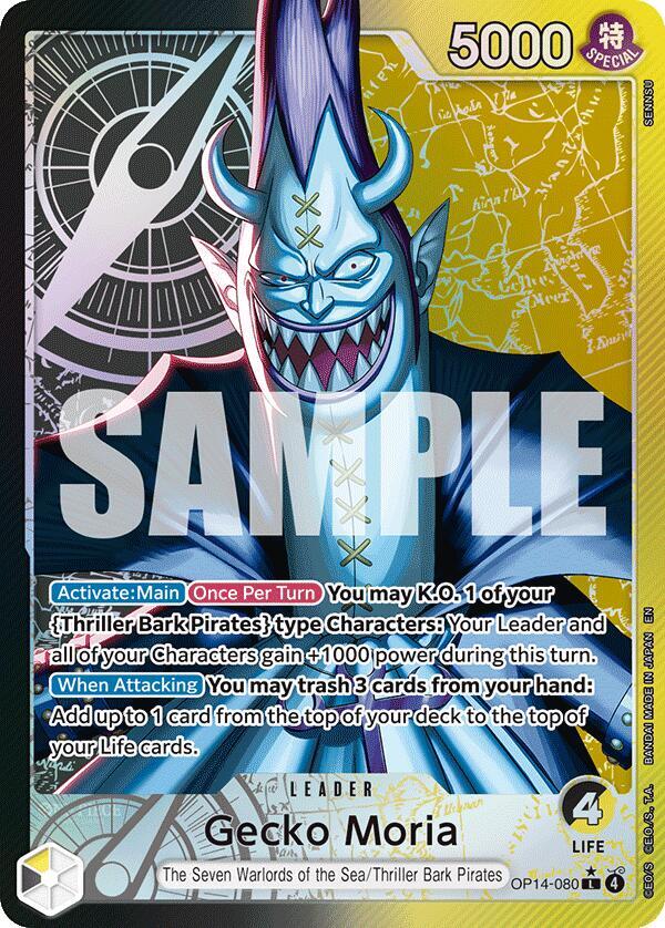 Gecko Moria - OP14-080 (Alternate Art) - One Piece Card Game