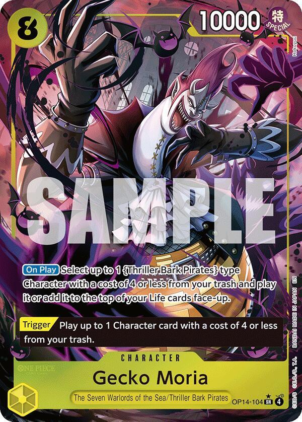 Gecko Moria - OP14-104 (Alternate Art) - One Piece Card Game
