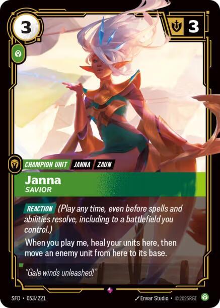 Janna - Savior - Riftbound: League of Legends TCG