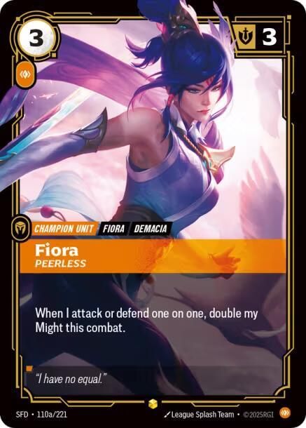 Fiora - Peerless (Alternate Art) - Riftbound: League of Legends TCG