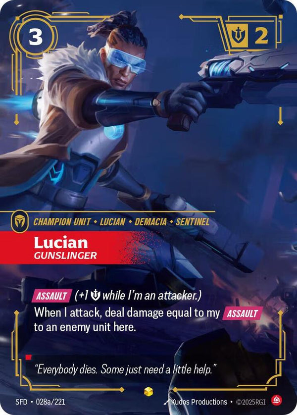 Lucian - Gunslinger (Alternate Art) - Riftbound: League of Legends TCG