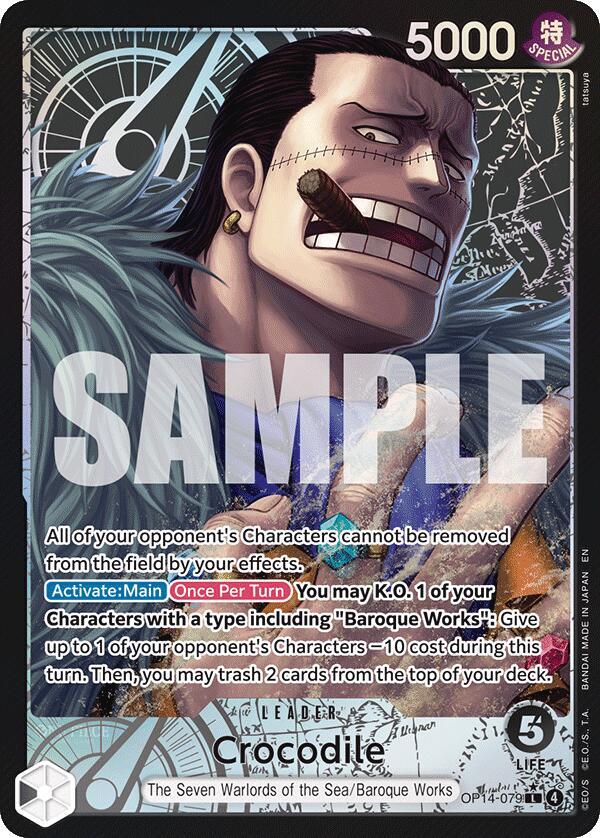 Crocodile - OP14-079 (Alternate Art) - One Piece Card Game