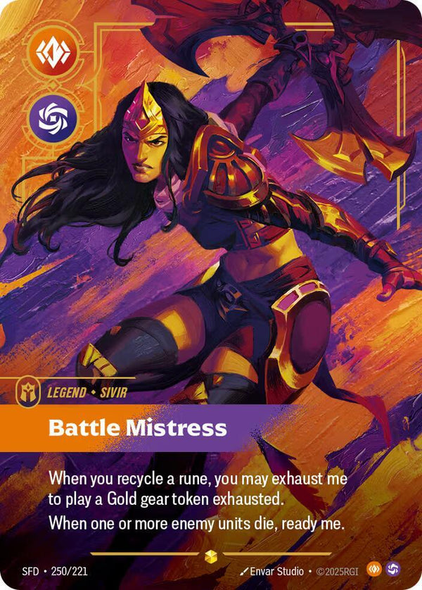 Sivir - Battle Mistress (Overnumbered) - Riftbound: League of Legends TCG