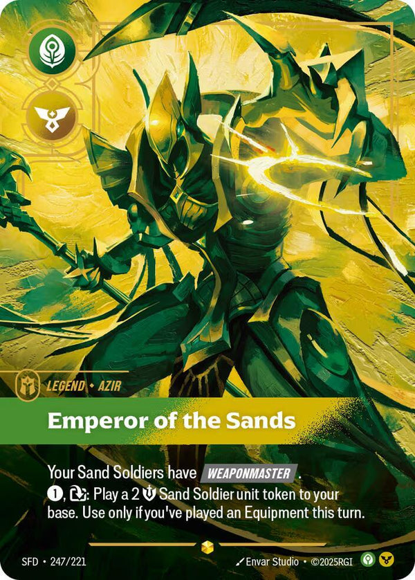Azir - Emperor of the Sands (Overnumbered) - Riftbound: League of Legends TCG