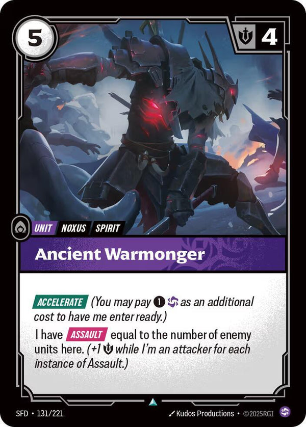 Ancient Warmonger - Riftbound: League of Legends TCG