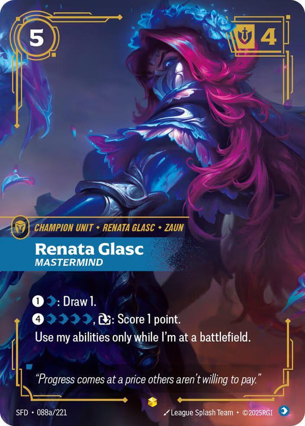 Renata Glasc - Mastermind (Alternate Art) - Riftbound: League of Legends TCG