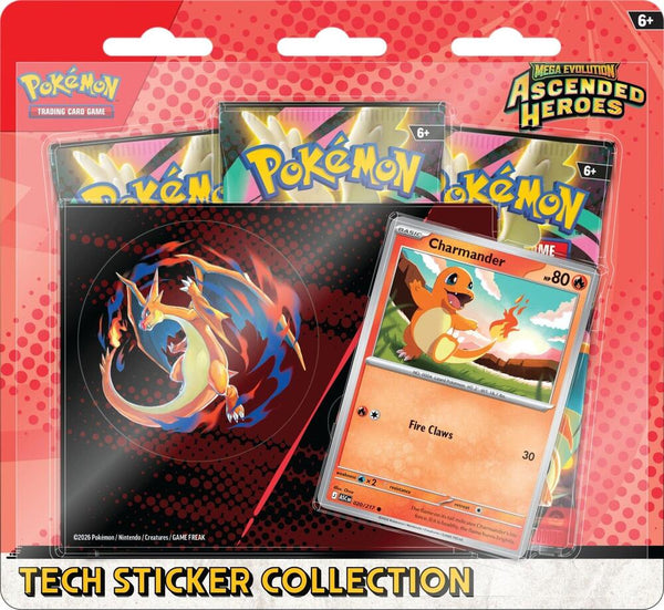 Mega Evolution: Ascended Heroes Tech Sticker Collection - Charmander - Pokémon