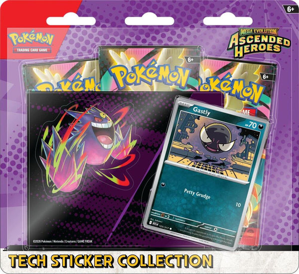 Mega Evolution: Ascended Heroes Tech Sticker Collection - Gastly - Pokémon