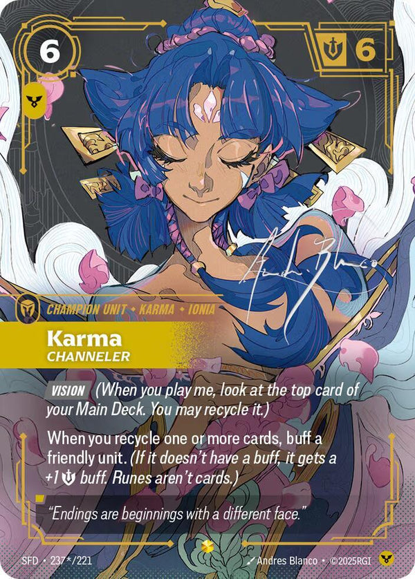 Karma - Channeler (Signature) - Riftbound: League of Legends TCG