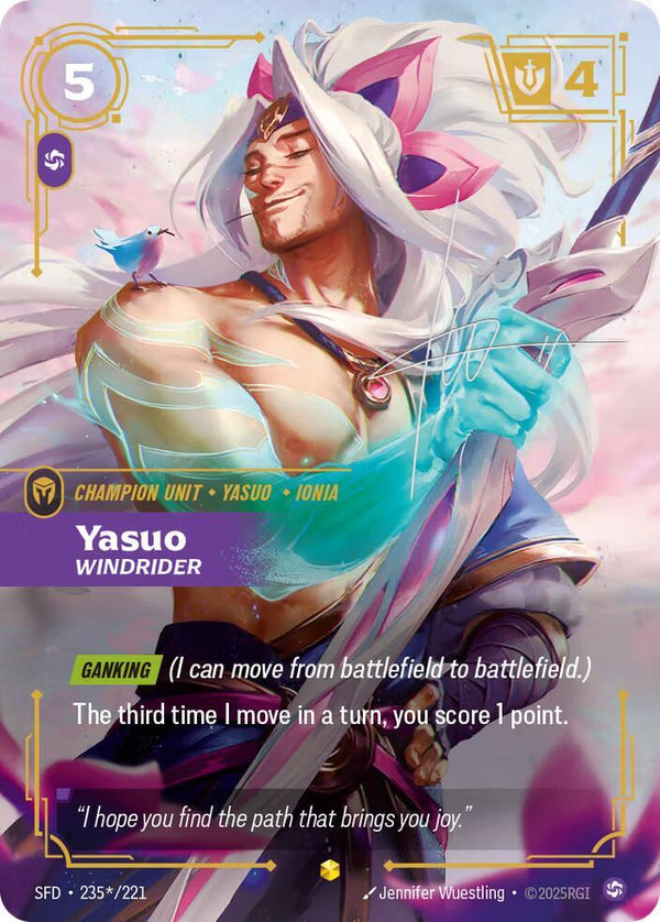 Yasuo - Windrider (Signature) - Riftbound: League of Legends TCG