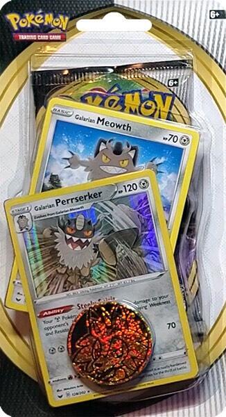 Sword & Shield Single Blister Pack [Galarian Meowth & Galarian Perrserker] - Pokémon