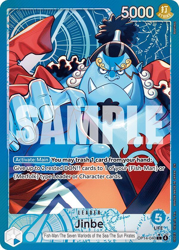 Jinbe - OP14-040 (Alternate Art) - One Piece Card Game