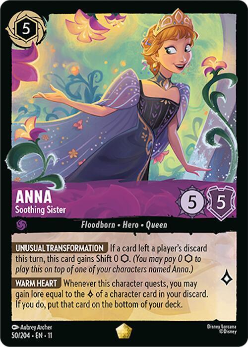 Anna - Soothing Sister - Disney Lorcana
