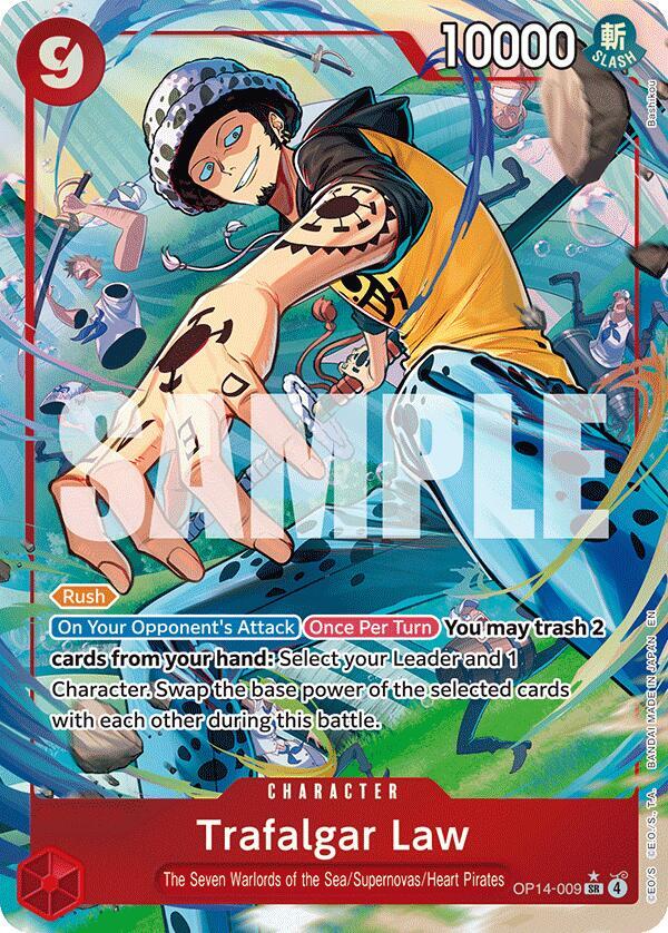 Trafalgar Law - OP14-009 (Alternate Art) - One Piece Card Game