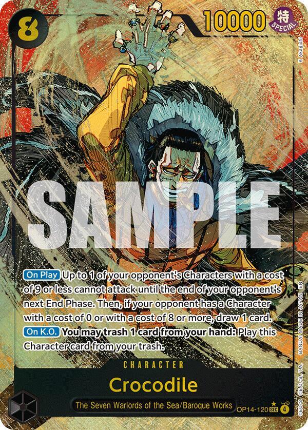 Crocodile - OP14-120 (Alternate Art) - One Piece Card Game