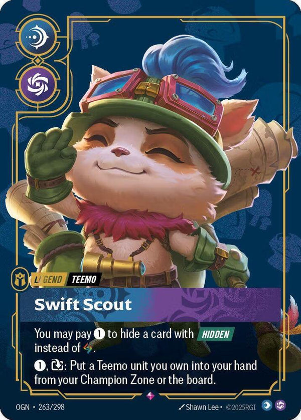 Teemo - Swift Scout (Metal) - Riftbound: League of Legends TCG