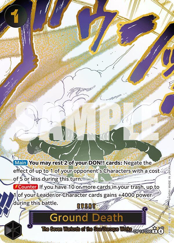 Ground Death (Alternate Art) - One Piece Card Game