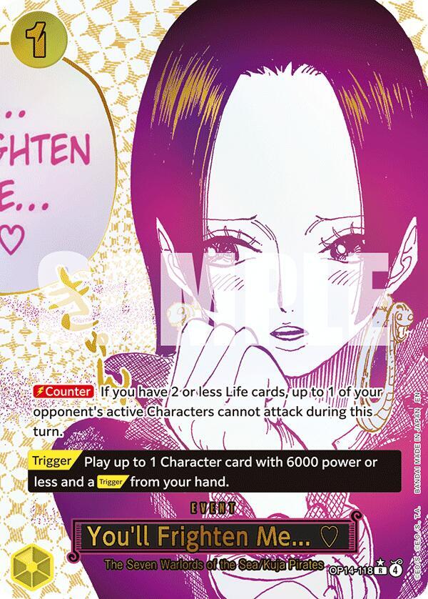 You'll Frighten Me... (Alternate Art) - One Piece Card Game