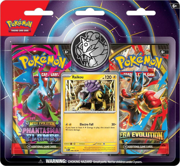 2-Pack Blister [Raikou] (3-tab) - Pokémon