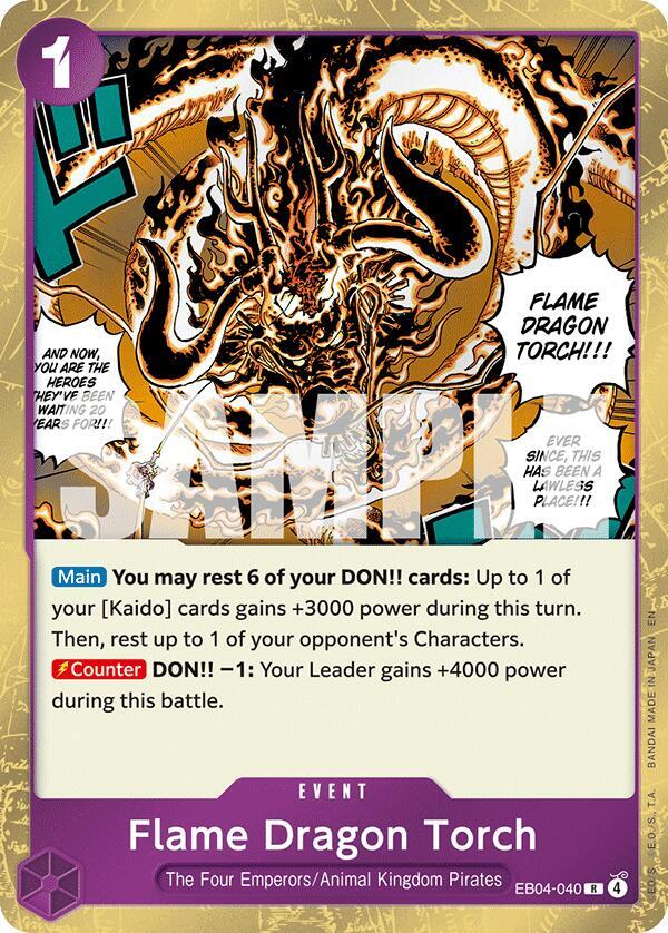 Flame Dragon Torch - One Piece Card Game