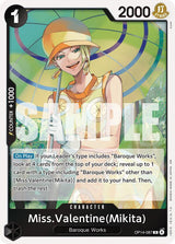 Miss.Valentine(Mikita) - One Piece Card Game