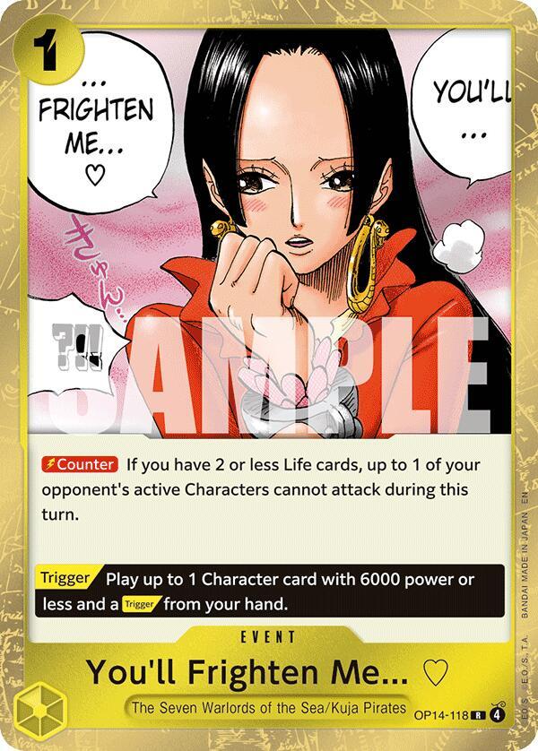 You'll Frighten Me... - One Piece Card Game