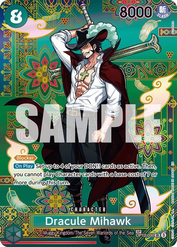 Dracule Mihawk - OP12-030 (SP) - One Piece Card Game
